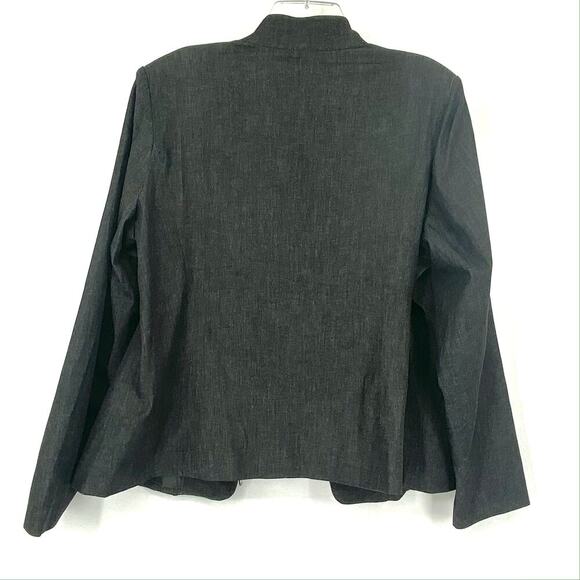 Susan Graver Embroidered Floral Zip Front Jacket Womens XL NWT - Picture 5 of 6